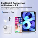 هدفون بلوتوثی QCY MeloBuds Neo – بیس عمیق، مکالمه شفاف، ضدآب