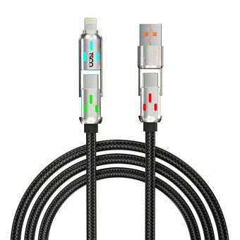 کابل تبدیل Type-c/USB به لایتنینگ/Type-c تسکو مدل GCA 60 W طول 2 متر