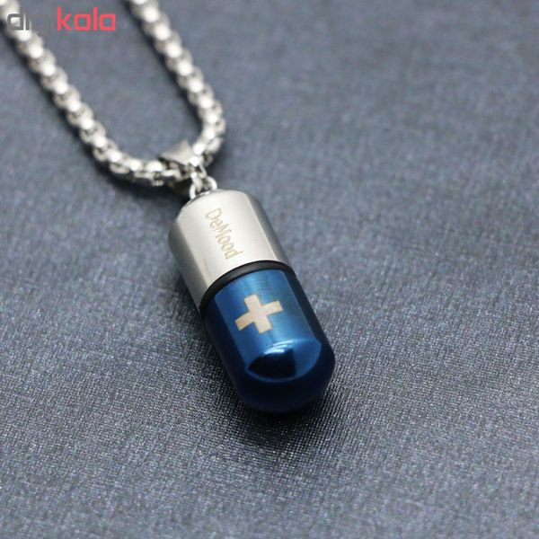 گردنبند مردانه طرح کپسول عشق کد gd02*701