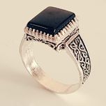 انگشتر نقره مردانه مدل عقیق کد P9800