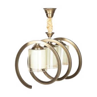 لوستر 3 شعله مدل فنری