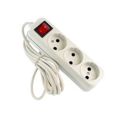 سه راهی برق کلید دار نسیم کابل 2 متری