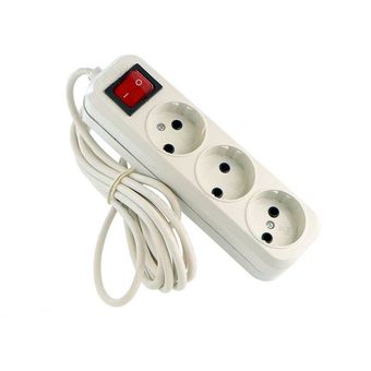 سه راهی برق کلید دار نسیم کابل 2 متری