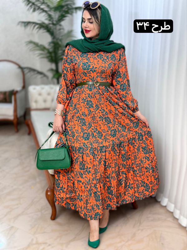 پیراهن فلور آذین کد 1501