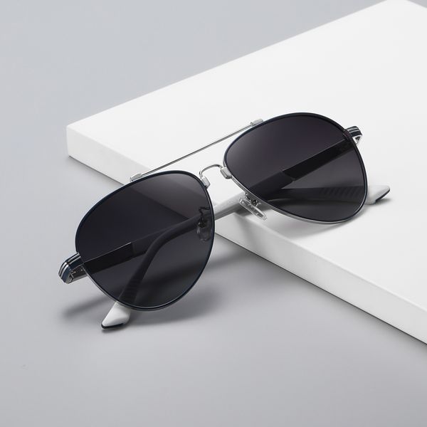 عینک آفتابی خلبانی پلاریزه آلبرت وگ مدل JS8528C05-P120 Polarized Flex