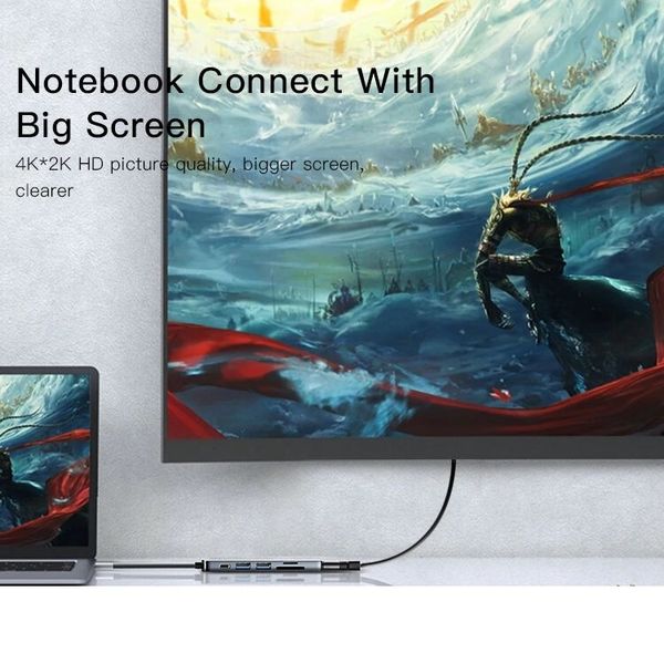 هاب 6 پورت USB-C یسیدو مدل HBII