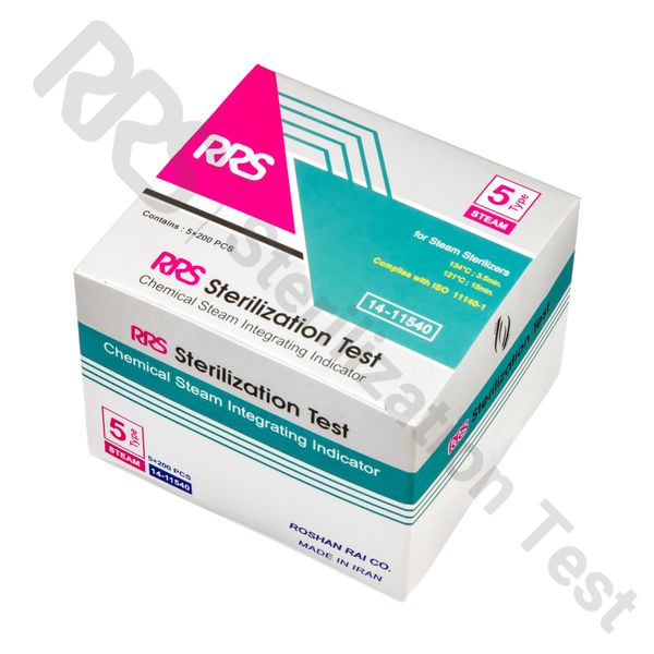 نشانگر شیمیایی بخار تایپ 5 (11540-14 RRS) - جعبه 1000 عددی