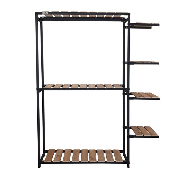 رگال لباس و کمد باز چوب و فلز مدل گنجینه