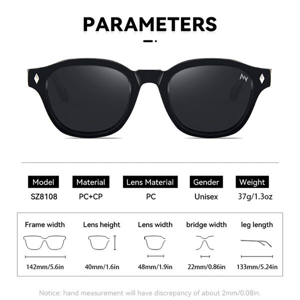 عینک آفتابی پنتوس (Pantos) آلبرت وگ مدل SZ8108 Obsidian