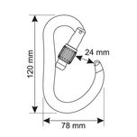 کارابین کمپ مدل Atom Lock