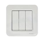 کلید سه پل ایران الکتریک مدل ارس سفید