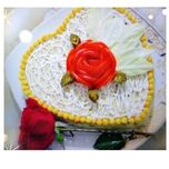 قالب کیک به گز مدل قلب کف برجسته