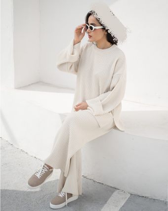 ست بلوز شلوار بافت کد t111