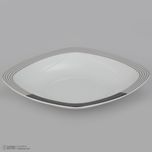 سرویس غذاخوری 27 پارچه چینی زرین ایران سری کواترو مدل وگاس اوریت درجه یک