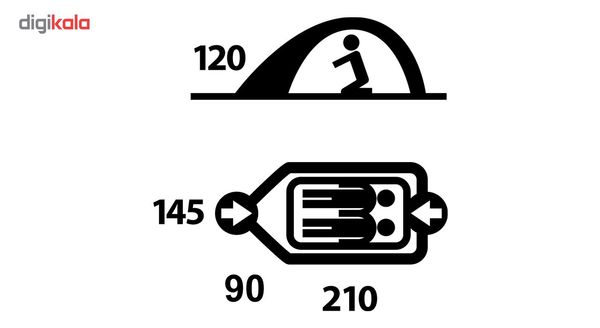 چادر 2 نفره هاسکی مدل Bizam 2 Classic