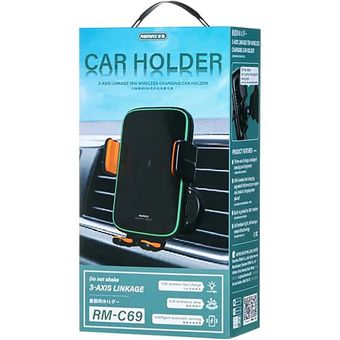 پایه نگهدارنده وایرلس موبایل خودرو ریمکس مدل RM-C69