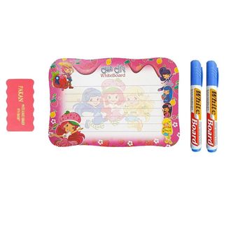 تخته وایت برد مبین مدل دخترانه به همراه ماژیک وایت برد و تخته پاک کن مجموعه 4 عددی