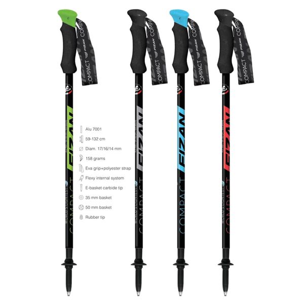 عصای کوهنوردی فیزان مدل Compact بسته 2 عددی