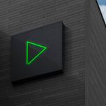 چراغ نئونی دیواری طرح play