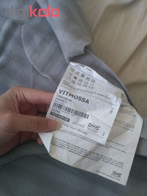 پتو مسافرتی ایکیا مدل VITMOSSA