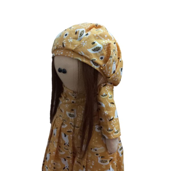 عروسک روسی طرح دختر کلاهدار ارتفاع 30 سانتی متر