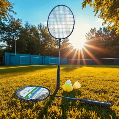 راکت بدمینتون مدل JX کد 01 مجموعه 2 عددی