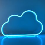 چراغ نئونی دیواری طرح ابر