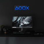 چراغ نئونی دیواری آرن تیم طرح آیکون دسته پلی استیشن کد3