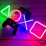 چراغ خواب مدل تابلو نئون طرح PS KEYS*113