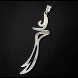 گردنبند طرح ذوالفقار علی (استیل رنگ ثابت به همراه زنجیر آجری زد حساسیت)