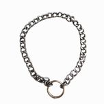 قلاده سگ و گربه طرح کارتیر مدل تک حلقه سیاه