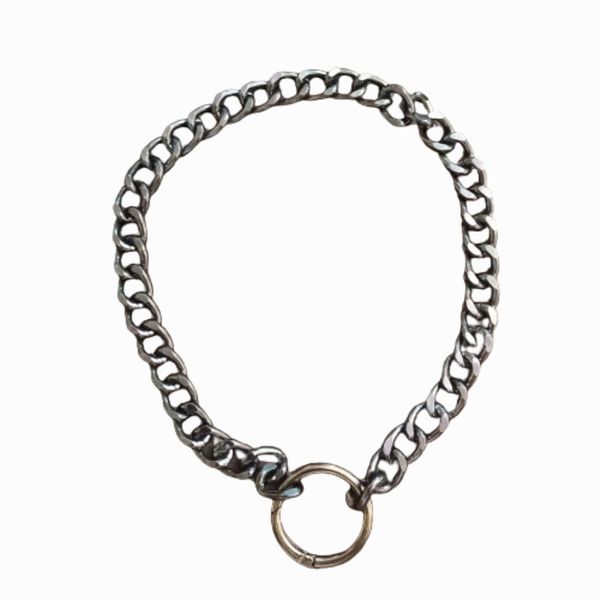 قلاده سگ و گربه طرح کارتیر مدل تک حلقه سیاه