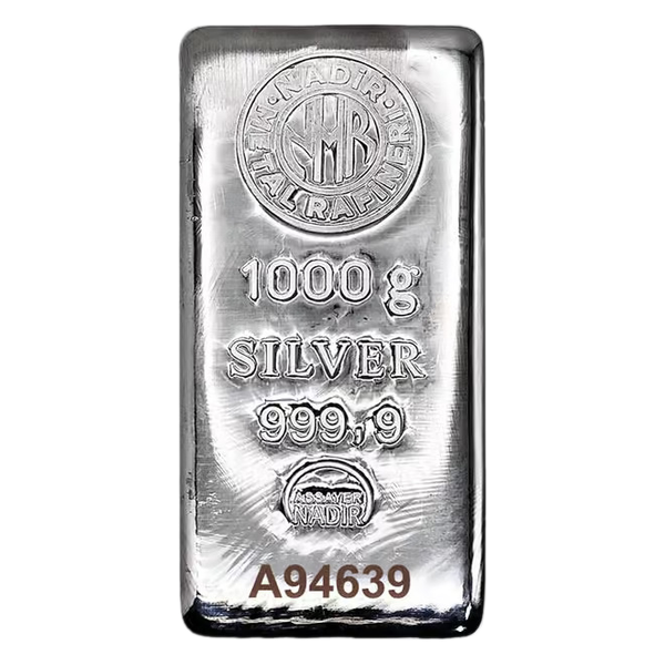 شمش نقره 1 کیلویی ندیر