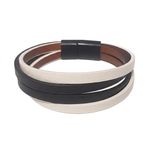 دستبند چرم آرتور (Arthur)   کد: BR-804-BLK