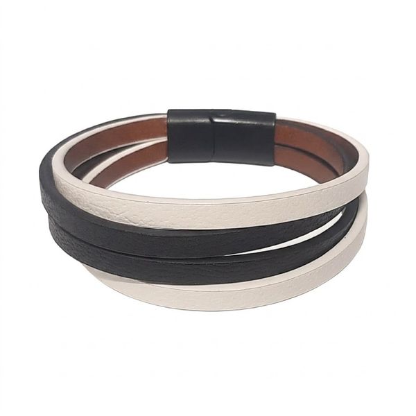 دستبند چرم آرتور (Arthur)   کد: BR-804-BLK