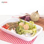 دیس چینی مستطیل لازانیا چینی زرین ایران سایز 40 درجه عالی