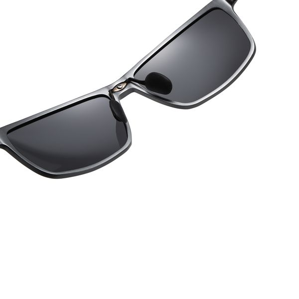 عینک آفتابی مستطیلی مدل LM3304 C09-P06-J09 Polarized Matte Gun