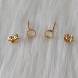 گوشواره زنانه مدل میخی طرح دایره کد shape111*549