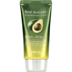 کرم ضد آفتاب بدون رنگ فارم استی  SPF50 مدل Real Avocado حجم 73 میلی لیتر