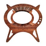 جای خواب سگ و گربه مدل لانه چوبی کد B96