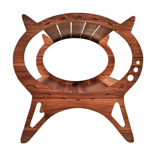 جای خواب سگ و گربه مدل لانه چوبی کد B96