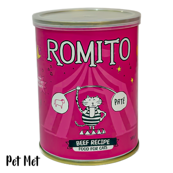 کنسرو غذای گربه رومیتو Romito مدل گوشت گوساله وزن 380 گرم