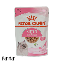غذای پوچ بچه گربه رویال کنین مدل Kitten gravy وزن 85 گرم