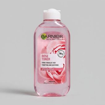 تونر پاک کننده صورت گارنیه مدل Rose Toner حجم 200 میلی لیتر