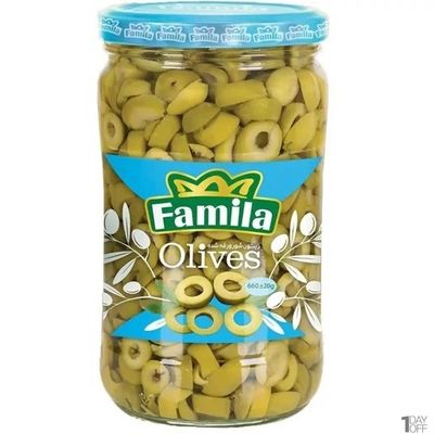 زیتون شور اسلایسی فامیلا