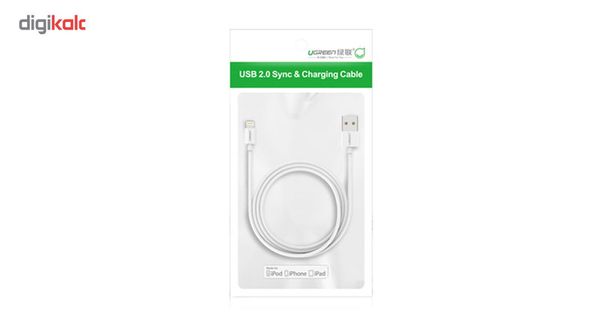 کابل تبدیل USB به لایتنینگ یوگرین مدل US155 طول 2 متر