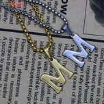 گردنبند مردانه طرح حرف M کد h03*620