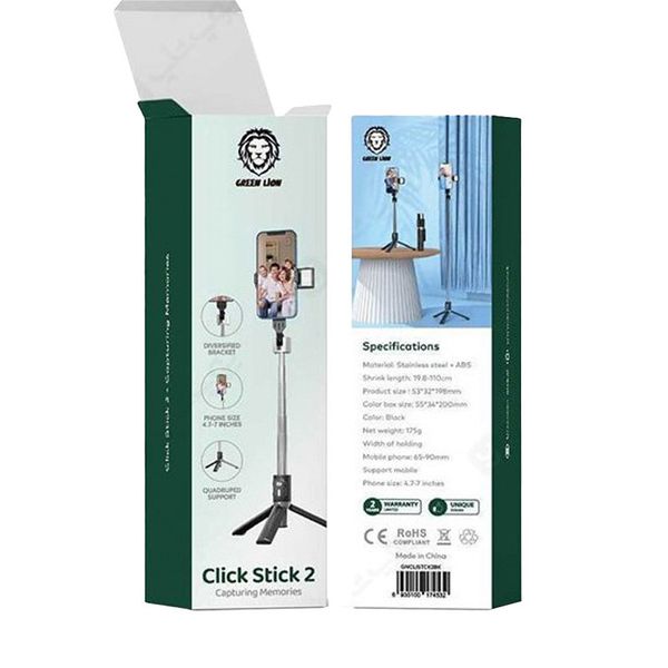 سه پایه نگهدارنده گوشی موبایل گرین لاین مدل Click Stick 2