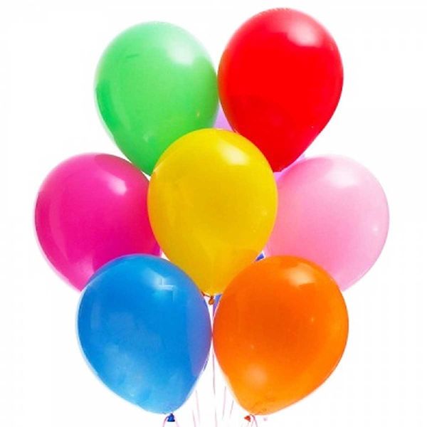 بادکنک طرح رنگی مجموعه 10 عددی