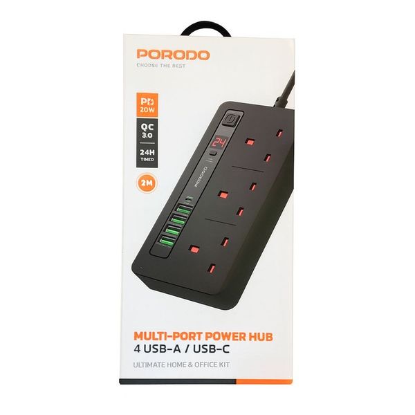 محافظ برق و چندراهی برق پرودو مدل PD-FWCH013-BK